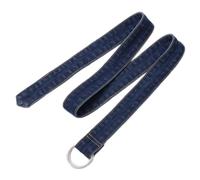 Wodaji Women Denim Waist Belt D Ring Jean Wrap Corset Belt for Dress Pants, Dark Blue, One Size