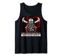 Wodan Odin ancient Germans Futhark Runes Berserker Vikings Tank Top