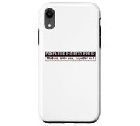Wodan Odin Vikings ancient Germans Runes Futhark Font Case for iPhone XR