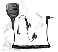 WODASEN 2.5mm 1-Pin Speaker Mic Walkie Talkie Handheld Microphone Shoulder Lapel Hand Mic for Talkabout T100 T200TP T260TP T402 T460 T600 T800 MR350R MH230R FR60 HYT TC-320 Radio (128-Black)