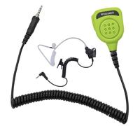 WODASEN 3.5mm 1-Pin Speaker Mic Walkie Talkie Handheld Shoulder Microphone for Yaesu Vertex VX-6 VX-6R VX-7 VX-7R FT-60R FT-65R FT5DR FT-3DR FT-70DR VX-170 EVX-S24 Standard Horizon Radio (129-Green)