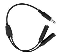 WODASEN General Aviation Headset Dual GA Plugs to Helicopter U174/U Adapter Twin PJ-068 PJ-055 Fixed-Wing Aircraft Headphones to TP-120 U-174 7.0 mm Military Plug Cable Pilot Extension Cord Converter