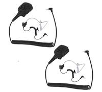WODASEN SL300 Speaker Mic Waterproof Shoulder Walkie Talkie Microphone TLK100 Handheld Radio Mic for SL4000 SL3500 SL3500e SL7550 SL7550e SL7580 SL7580e with 3.5mm Listen Only Earpiece (2 Pack)