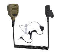 WODASEN Waterproof Radio Speaker Mic Walkie Talkie Microphone Handheld Shoulder Lapel Mic for HT1000 XTS1500 XTS2000 XTS2500 XTS3000 XTS3500 XTS5000 (128, Tan)
