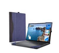 WODBAO for Dell Inspiron 15 3535 Laptop Case 15.6 inch Inspiron 15 3530 Notebook PU Leather Case Accessories (Dark Blue)
