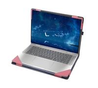 WODBAO for Dell Inspiron 15 3535 Laptop Case 15.6 inch Inspiron 15 3530 Notebook PU Leather Case Accessories (Pink)