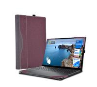WODBAO for Dell Inspiron 15 3535 Laptop Case 15.6 inch Inspiron 15 3530 Notebook PU Leather Case Accessories (Wine red)