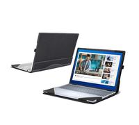 WODBAO Laptop Case for Dell 16 Plus Laptop DB16250 16255 [not Compatible with Any Other Model] ，2 in 1 PU Leather Inside Pocket Cover (Dark Gray)