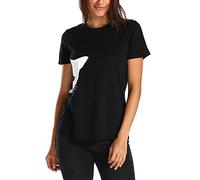 wodceeke Womens Summer Cat Print Round Neck T-Shirts Casual Loose Tops Blouse Tee - Black - X-Large