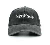 Wodeal Brother Hat with Gift Box for Boys, Funny Cotton Embroidered Kids Bro Baseball Cap for Son, Grandson, black, One Size