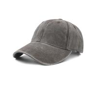 Wodeal Oversized Baseball Hats for Men Big Heads, Adjustable Washed Cotton XL Plain Baseball Cap, Coffee, One size