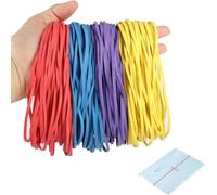wodehaainiyibeizi 100 Pieces Large Elastic Bands,Large Rubber Bands Rubber Band Ball Multi Coloured Elastic Bands Strong Elastic Rubber Bands for Office School Home Document Organizing Bank Supplies
