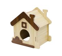 Wodesitiy Hamster House, Made of Natural Wood, Small Animal Accessories, Natural House, Hamster Accessories, for Activity and Cage Enrichment as a Small Animal Home Indoors