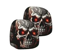 Wodesitiy Headrest Covers - Cartoon Universal Double-Sided Printed Case - Fun Car Headrest Covers - for Travel Daily Commuting Home Trick Party Fall Holiday Event Racing Driving