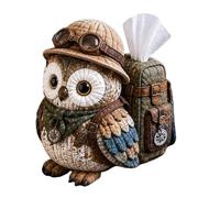 Wodesitiy Sewing Kit for Beginners Decorative Handmade Craft Material Owl Design Quilted Tissue Box Cover for Craft Enthusiasts and Beginners as well as Women Holidays