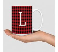 Wodevor Funny Coffee Mugs Initial Letter L Coffee Cup English Alphabet Monogrammed Unique Ceramic Mugs Mock Up Gifts for Best Friend Husband Daughter in Law Ladies 15oz White