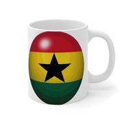Wodevor Ghana Mug 11oz Flag Sports Bar Party Events Funny Tea Cup Birthday Mugs for Mom Sister BFF' Ceramic White