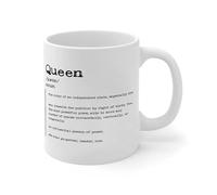 Wodevor Queen Noun Definition Coffee Mugs White Word Meaning Ceramic Coffee Mugs Cups Funny Housewarming White Glossy Mug Halloweens Holiday A Gift for Mum Uncle 11oz