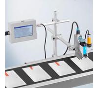 WODEYAODE Industrial Inkjet Printer,Automatic Coding Inkjet Code Barcode,Commercial Automatic Coding Machine,With 5 Inch Touch Screen,for Logo Picture Barcode Batch Number(Height 0.5in)