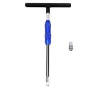 WODHMIEY 1/4in Square Drive T Handle Speed Wrench, T Bar Socket, Non-Slip Handle, 40 Chrome Material, Rotating Sheath, Auto Mechanics Drive Tool for Various Work, with 1/4 to 3/8 Adapters