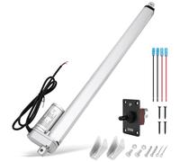 WODHMIEY 12V Linear Actuator 330LBS 18 inch / 450mm Stroke with Controller