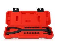WODHMIEY 15Pc Adjustable Spanner Wrench Set with Variable Pins - Fits Camshaft Pulleys, Cars, Motorcycles - Easy Disassembling & Assembling Camshaft Pulley Holder Tool Kit