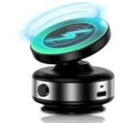 WODHMIEY 15W Wireless Car Phone Holder - Magnetic with Electric Vacuum Suction Base, 360° Ball Joint, Compatible with iiPhone 16/15/14/13/12 & Android - For Car, Home, Mirror, Gym, Kitchen