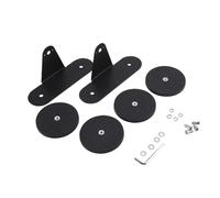 WODHMIEY 2 Pack Magnetic LED Light Bar Mount Brackets 88mm Rubber Coated Heavy Duty 60kg Hold No Drill Adjustable Holder for Trucks SUV ATV Off Road Vehicles N35 Magnet Base Vertical Pillar