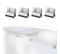 WODHMIEY 4pcs Roof Rack Mount Kit - Fit for ProMaster Ducato Jumper, 304 Stainless Steel No-Drill Brackets for Solar Panel Mounting and Gear Transport, Heavy Load Support Van Roof Bracket Set