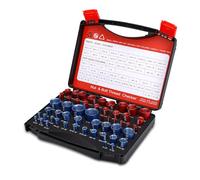 WODHMIEY 52 PCS Thread Gauge Set Aluminium Alloy Nut Bolt Screw Thread Checker Removable Thread Gauges Quick Accurate Identification Workshop Garage DIY Storage Box 28 pcs Imperial 24 pcs Metric Units