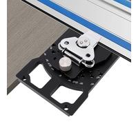 WODHMIEY Adjustable Guides Rail Square, Multi Angle Track Saw Square Angle Track Saw Guides with 11 Precise Angle Stops -60 to 60 Degrees