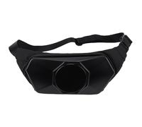WODHMIEY LED Waist Bag Bluetooth 32x32 Pixel Display Custom Animation Text Waterproof Anti Scratch USB Powered Streetwear Visual Statement Bag Gift for Teens Adults Cycling Travel Party Black ABS PC