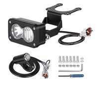 WODHMIEY Motorcycle LED Headlight 10W Off-Road Spot Light with Switch & Bracket IP68 Rated Water-Resistant Compatible with Sur-Ron Light Bee X S Segway X260 Talaria Sting MX3 MX4 3 Inch White Light