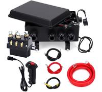 WODHMIEY Winch Relay Control Kit 12V 500A with Wiring Box Hand Controller Prewired Cables Waterproof IP67 for 8000lbs to 17000lbs Electric Winches Offroad Vehicles Trucks Boats ATV UTV Heavy Duty