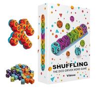 wodjcks Scrambled Dice Word Game, Fast-Paced Brain Training Dice Puzzle, Travel-Friendly Board Games Set, for 1-5 Players, Brain Exercise Party Game, Fast-Paced Adult Christmas Holiday Party Games