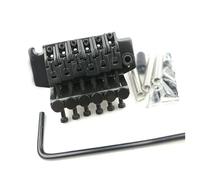 WODL1 Six String Electric Guitar Double Locking Tremolo Bridge Black Beginner Guitar Bridge