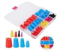 Wodsty 100Pcs High Temp Silicone Tapered s For Powder Coating Heat Resistant To 260°C For Automotive Hydro Dipping and Media Blasting Assortment Kit