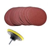 Wodsty 10pc Mixed Grit 125mm Sanding Discs with Backing Pad and Drill Adaptor for Angle Grinders and Sanders