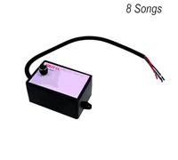 Wodsty 12-24V Music Relay with Adjustable Volume and 8-25 Songs for Motorcycle, Car, Truck, Marine Boat