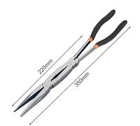 Wodsty 13 Inch Extra Long Nose Pliers Set with 45° and 90° Bent Jaw for Automotive Electrical Repair, Cable Puller with High Grip Knurled Jaws and Comfort Grips