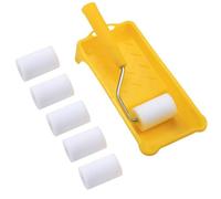 Wodsty 2 Inch Foam Paint Roller and Tray Set for Small Painting Jobs, Touch-Ups, and Trim Work, Includes Handle and Roller Brushes