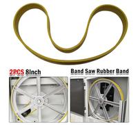 Wodsty 2-Pack 8-Inch Band Saw Rubber Tires for Woodworking Band Saw Wheels, 205 mm Diameter, Anti-Slip and Wear- Rubber for Ring Replacement