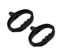 Wodsty 2 Pieces Engine Starter Handle Grip for Lawn Mower String Trimmer Generator Chainsaw Water Pump Hard Plastic Replacement Part Black
