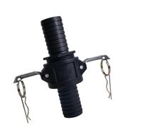 Wodsty 2 Sets Camlock Quick Coupling Set Type C & E Made of Polypropylene, 1-2 Inch Hose Connection for Water and Oil, Black