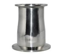 Wodsty 2" to 25" Sanitary Pipe Fitting Reducer Tri Clamp Ferrule for Water Oil Beverage Milk, 304 Stainless Steel, 3" x 2" Fit