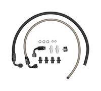 Wodsty 25 Inch An6 Power Steering Hose Kit for Chevrolet C10 Ls Swap Aluminum Alloy for Braided Oil Line for Reliable High Pressure Performance Flexible Design for Smooth Installation