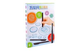 Wodsty 28x Spirograph Drawing Stencil Spiral Pattern Ruler Set with 15 Wheels, 2 Rings, 4 Shaped Gears, 3 Pens, Paper & Guide Book Creative for Art Fun