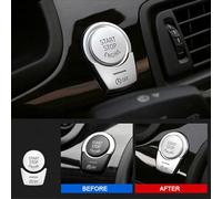 Wodsty 2PCS Silver ABS Engine Start Stop Push Button Cover for 5/6/7 Series F10 F07 GT (2011-2017)