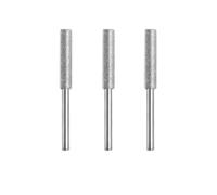 Wodsty 3-Pack Coated Cylindrical Burr Chainsaw Sharpener Grinding Stones for Electric Handheld Grinders, 4.0mm/4.8mm/5.5mm, 6-Piece Set