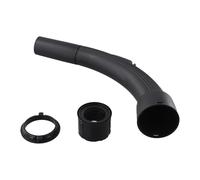 Wodsty 32mm Vacuum Cleaner Hose Handle Black PP Plastic Bent Curved Connector Pipe Nozzle with Fixing Buckle For 32mm Inner Diameter Threaded Hose, Outer Diameter 39mm, Interface Diameter 31mm
